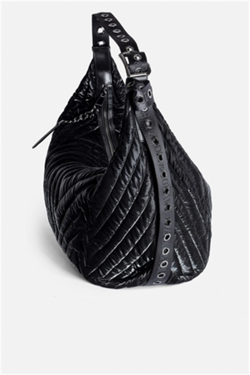 Black Zadig And Voltaire Le Cecilia Xl Galactic Bag | ZV-256112