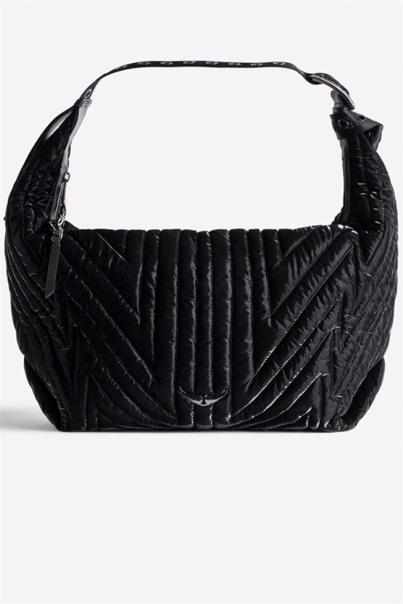 Black Zadig And Voltaire Le Cecilia Xl Galactic Bag | ZV-256112