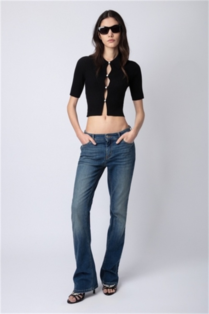 Black Zadig And Voltaire Lyam Top | ZV-256305