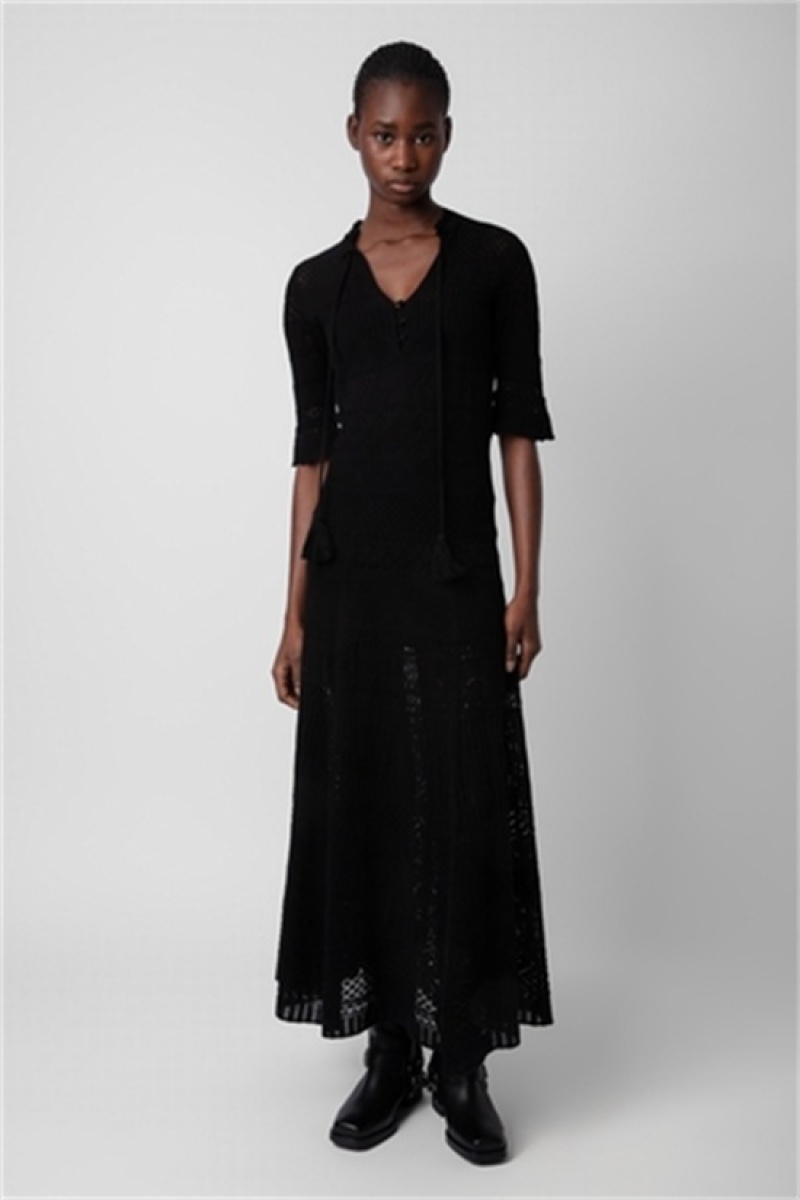 Black Zadig And Voltaire Memphis Dress | ZV-256379