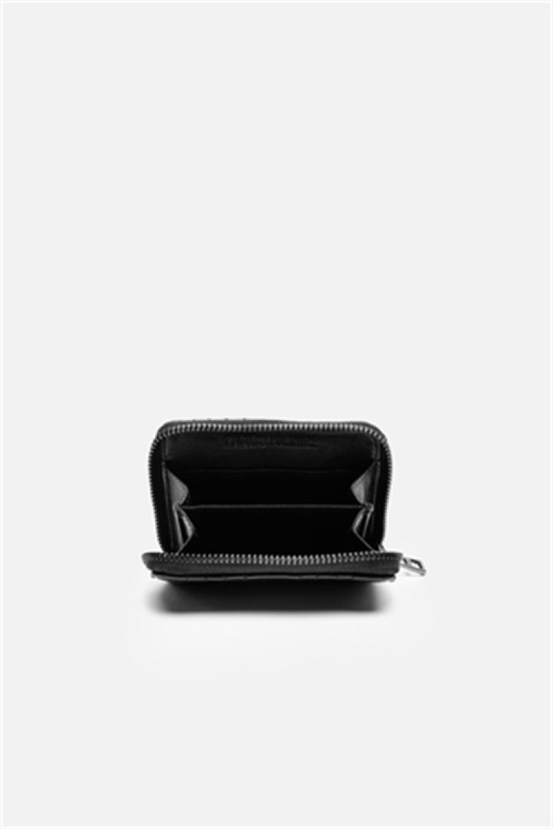 Black Zadig And Voltaire Mini Matelasse Wallet | ZV-255937