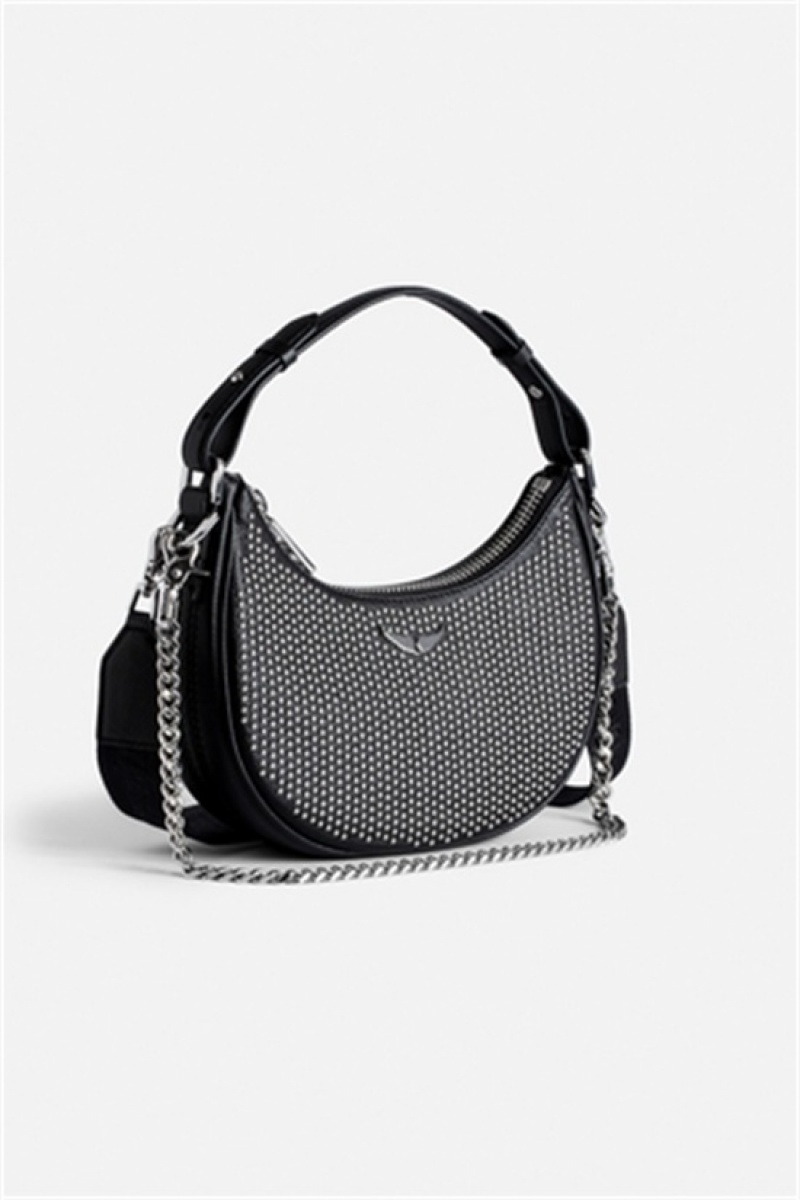 Black Zadig And Voltaire Moonrock Dotted Bag | ZV-256051