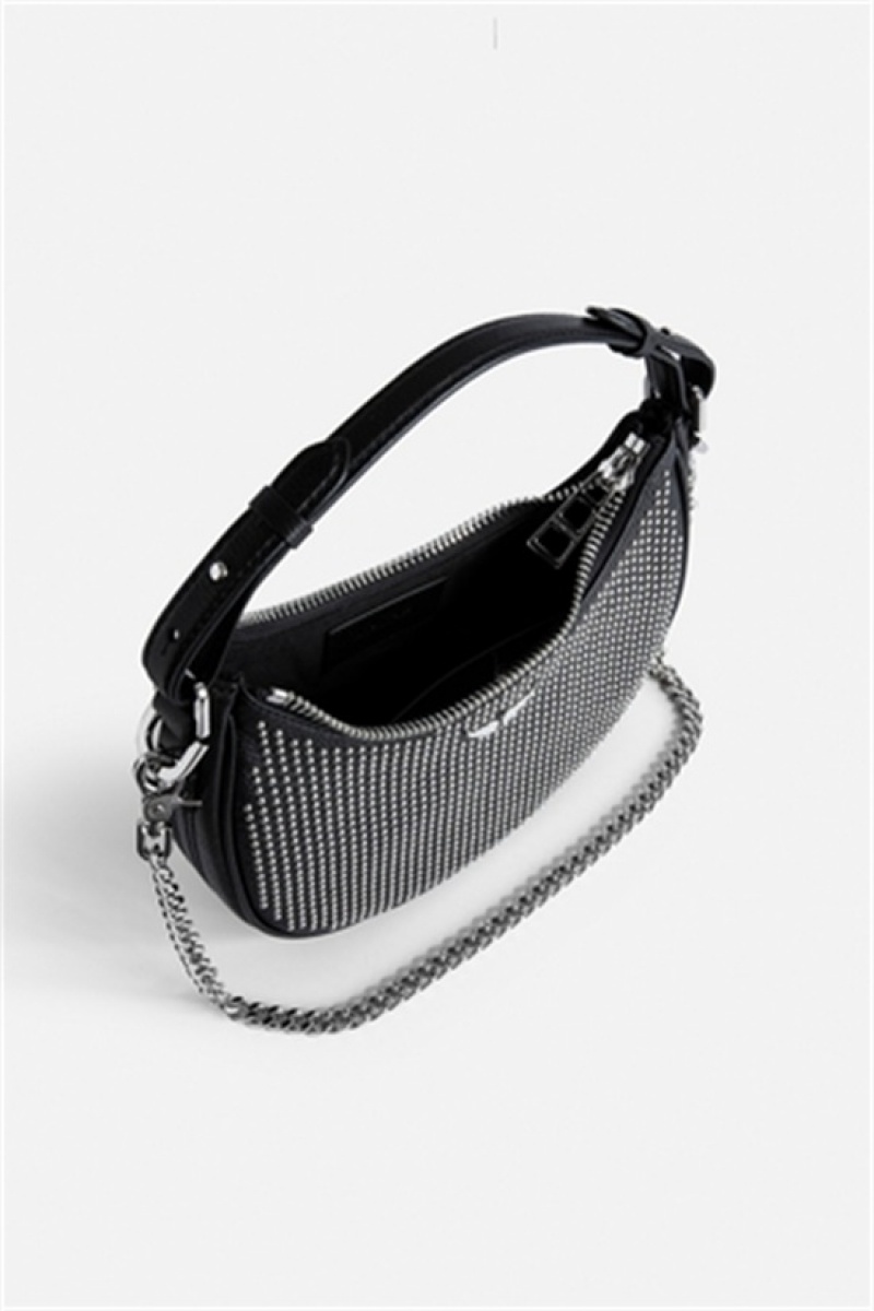 Black Zadig And Voltaire Moonrock Dotted Bag | ZV-256051