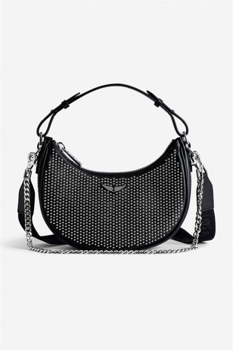 Black Zadig And Voltaire Moonrock Dotted Bag | ZV-256051