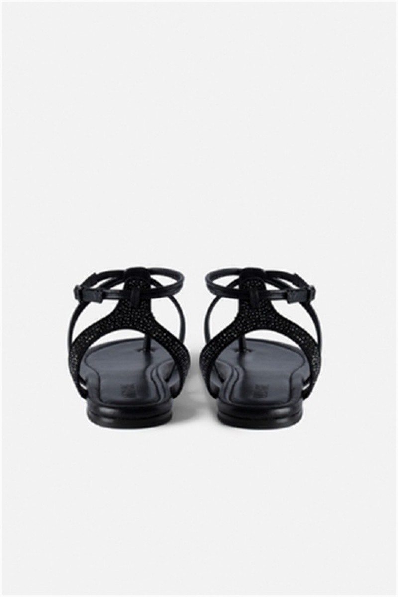 Black Zadig And Voltaire Moonstar Suede Sandals | ZV-255789