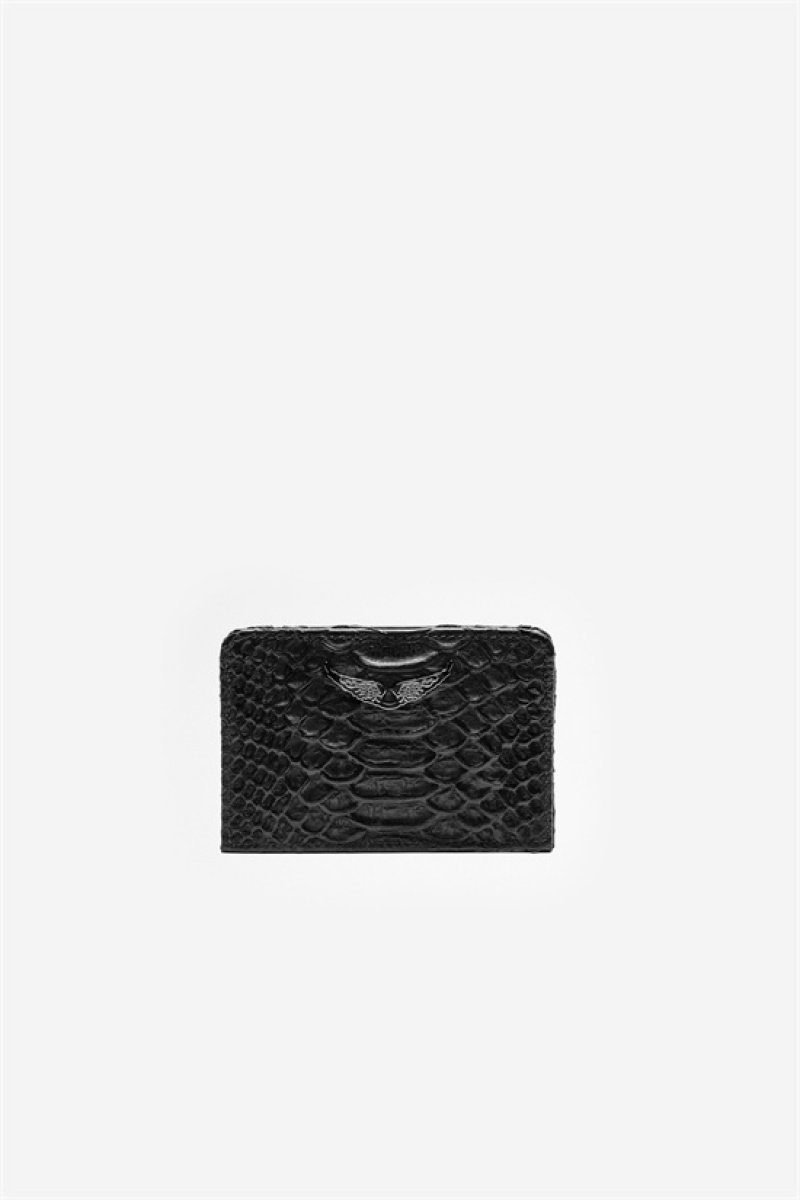 Black Zadig And Voltaire Pass Savage Wallet | ZV-255953