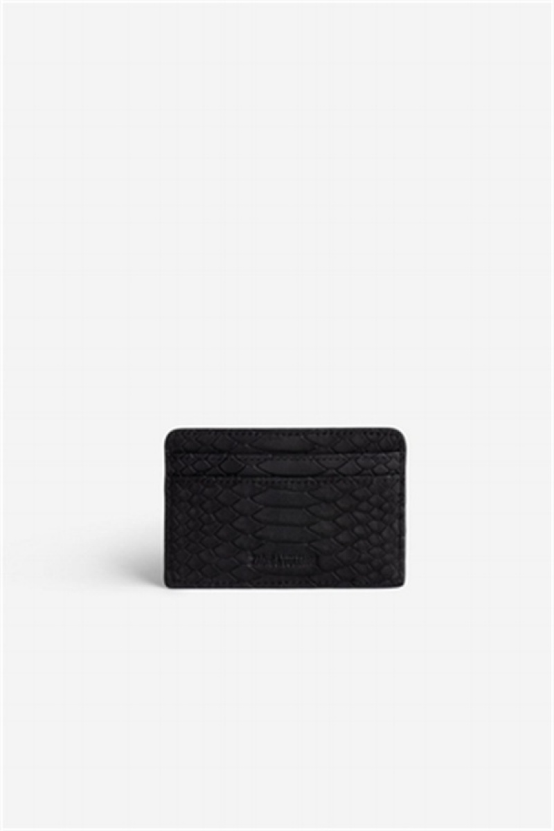 Black Zadig And Voltaire Pass Soft Wallet | ZV-255952