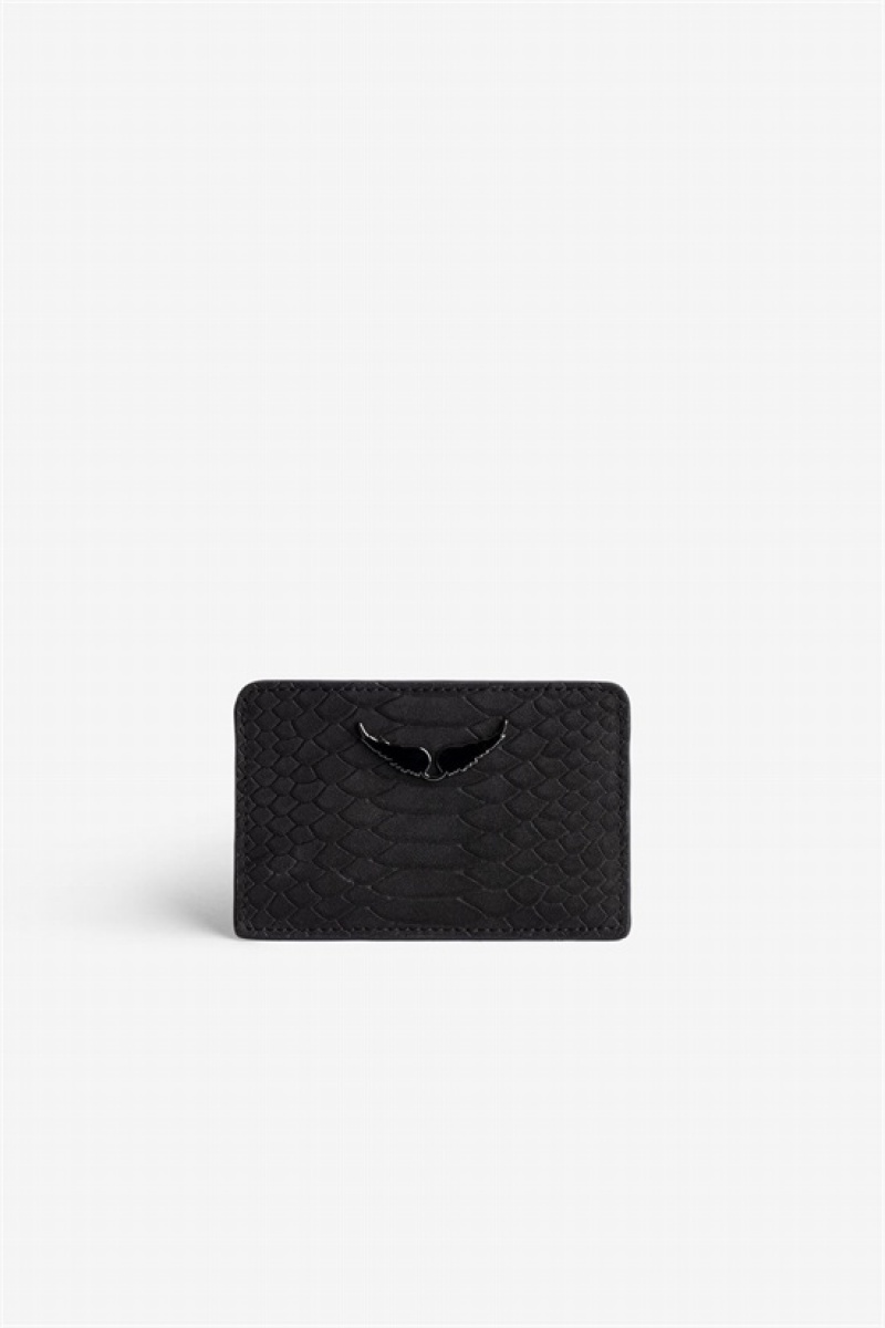 Black Zadig And Voltaire Pass Soft Wallet | ZV-255952