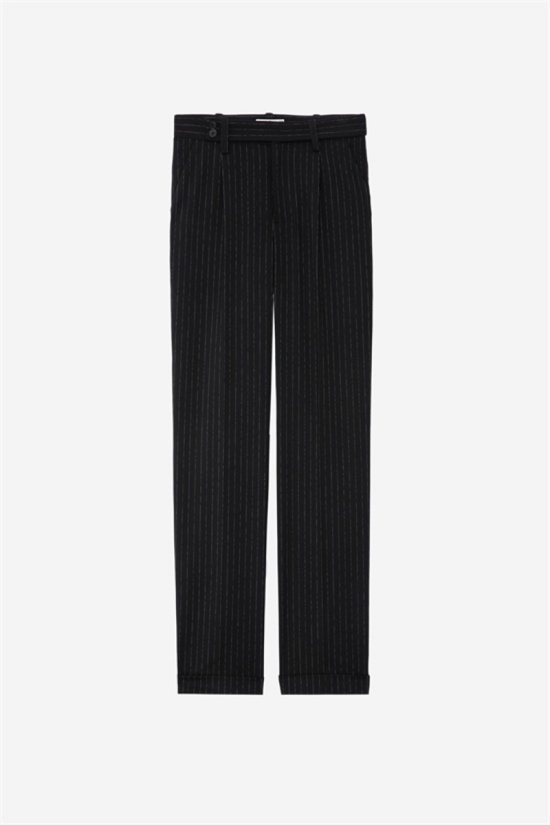 Black Zadig And Voltaire Pura Pants | ZV-256227