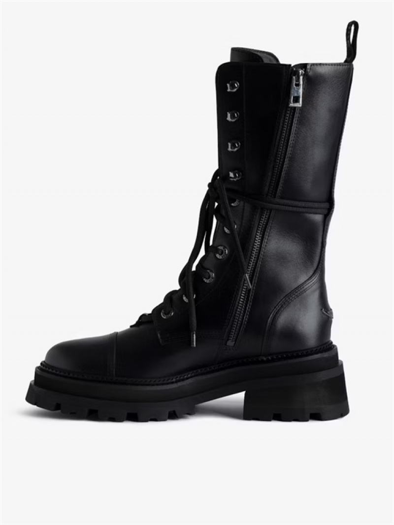 Black Zadig And Voltaire Ride High Ankle Boots | ZV-255658