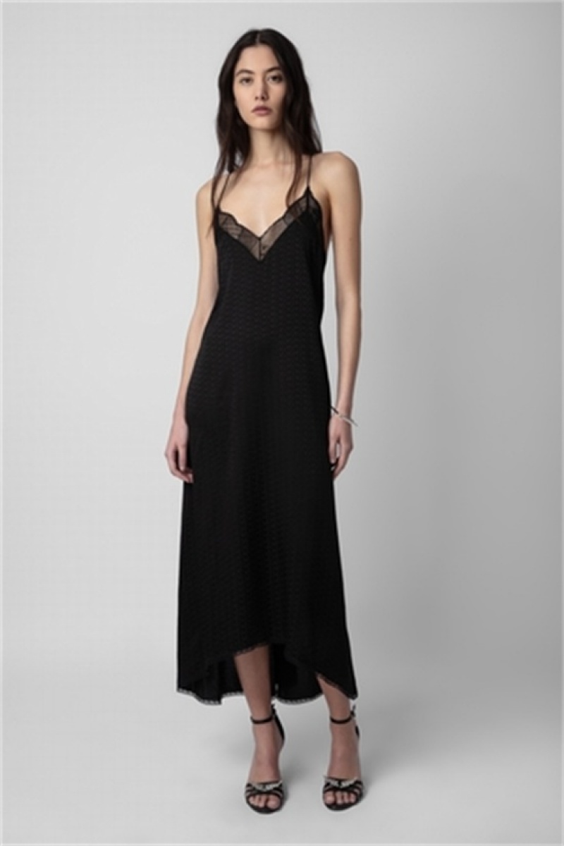 Black Zadig And Voltaire Risty Dress | ZV-256407