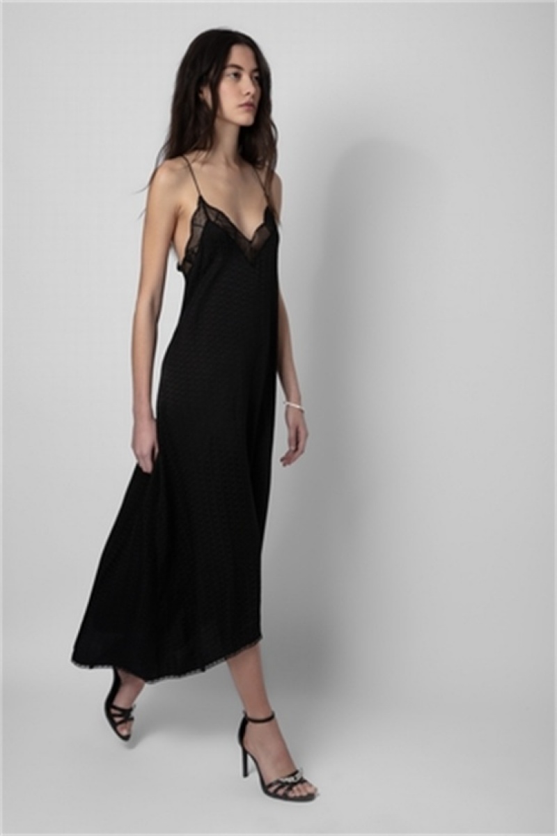 Black Zadig And Voltaire Risty Dress | ZV-256407