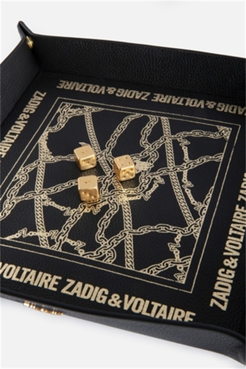 Black Zadig And Voltaire Rock And Roll The Dice Mat | ZV-255797