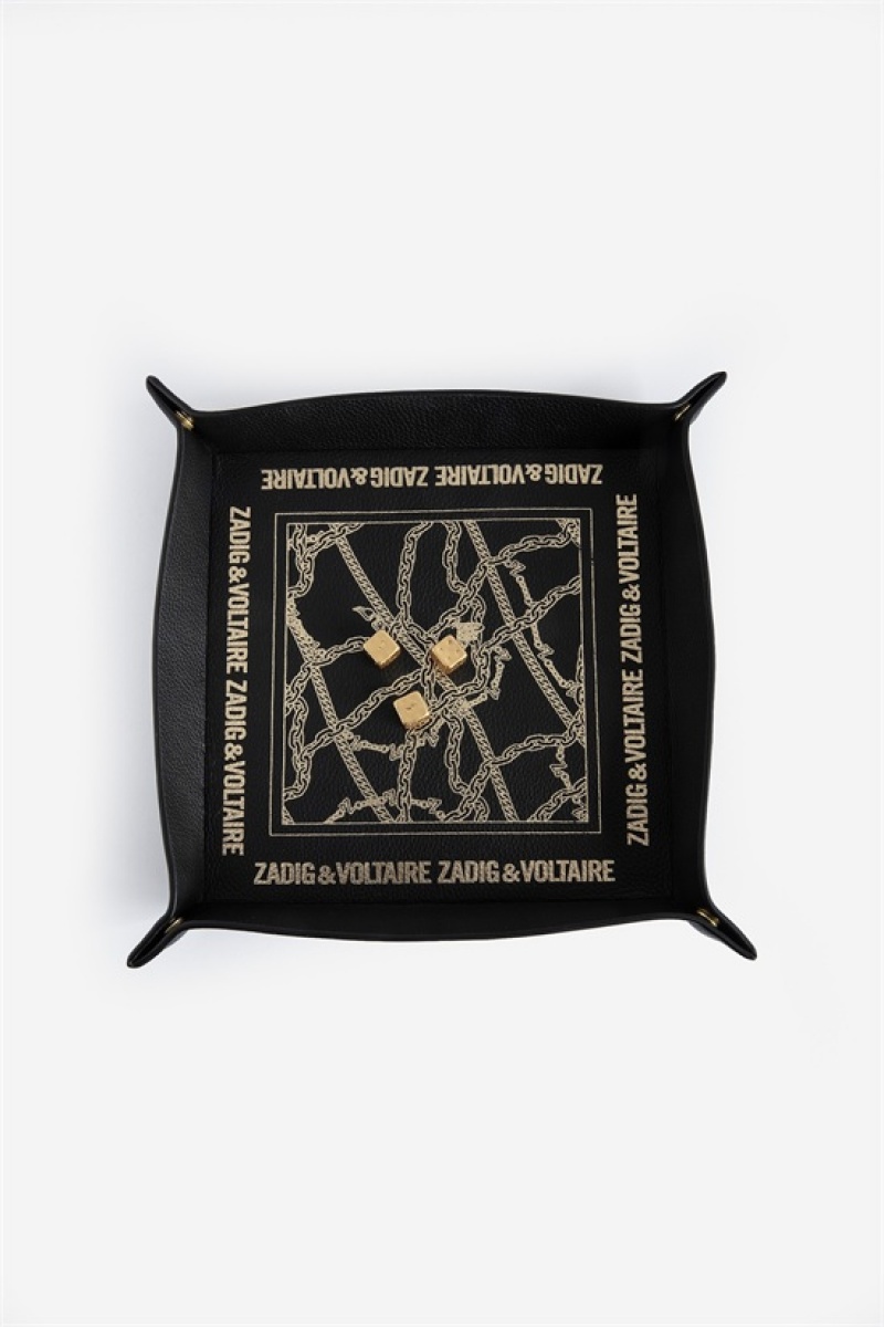 Black Zadig And Voltaire Rock And Roll The Dice Mat | ZV-255797