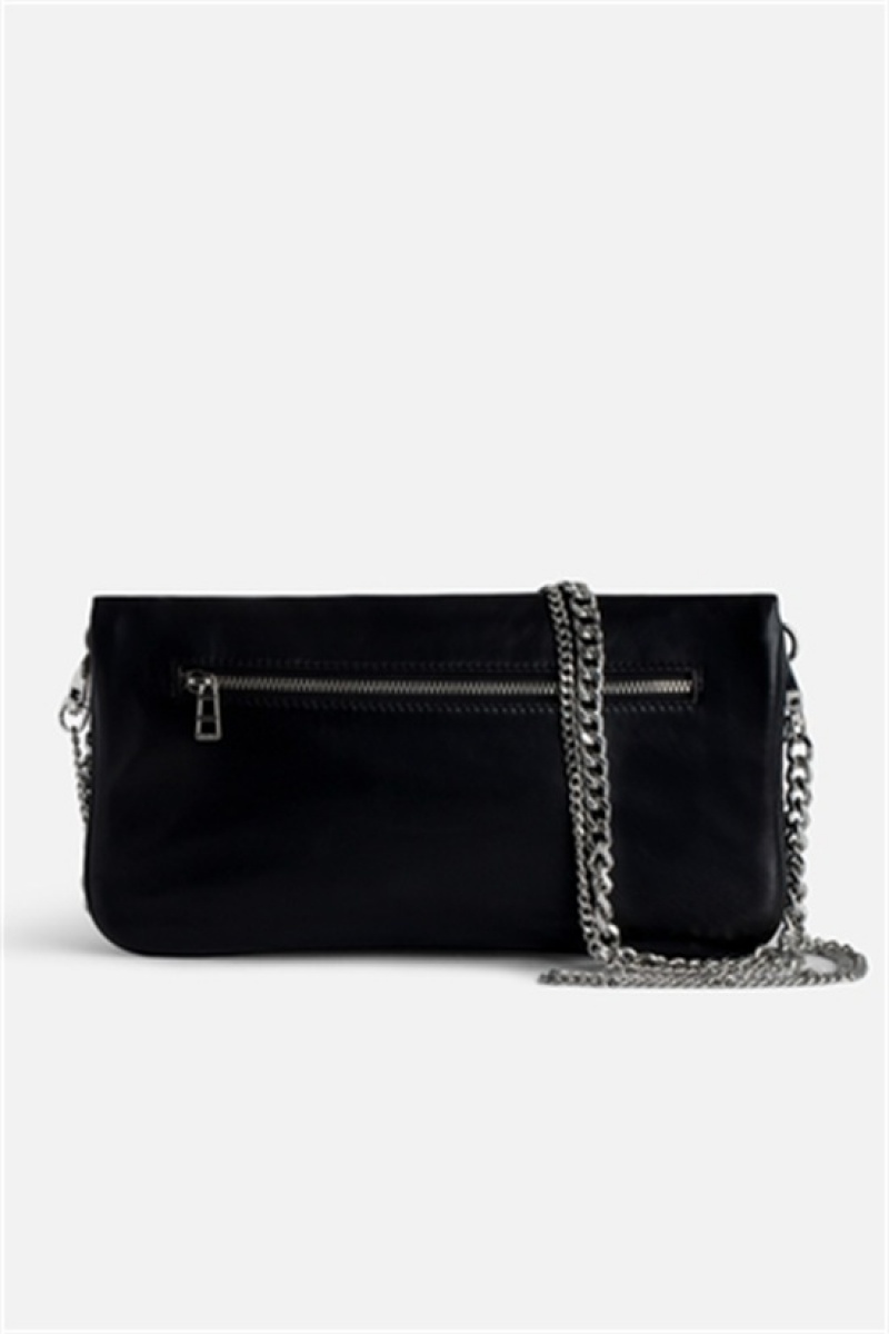 Black Zadig And Voltaire Rock Lucky Charms Bag | ZV-256078