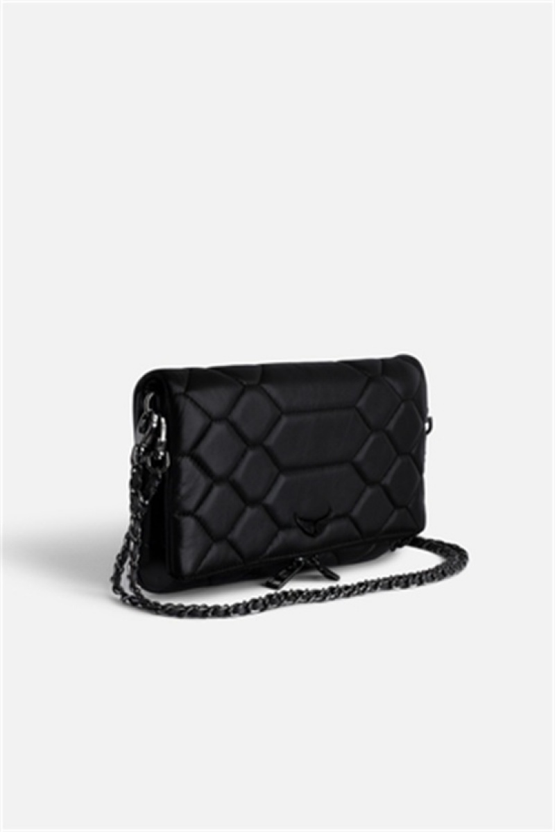 Black Zadig And Voltaire Rock Mat Scale Bag | ZV-256174