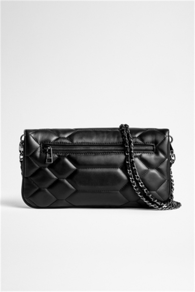 Black Zadig And Voltaire Rock Mat Scale Bag | ZV-256174