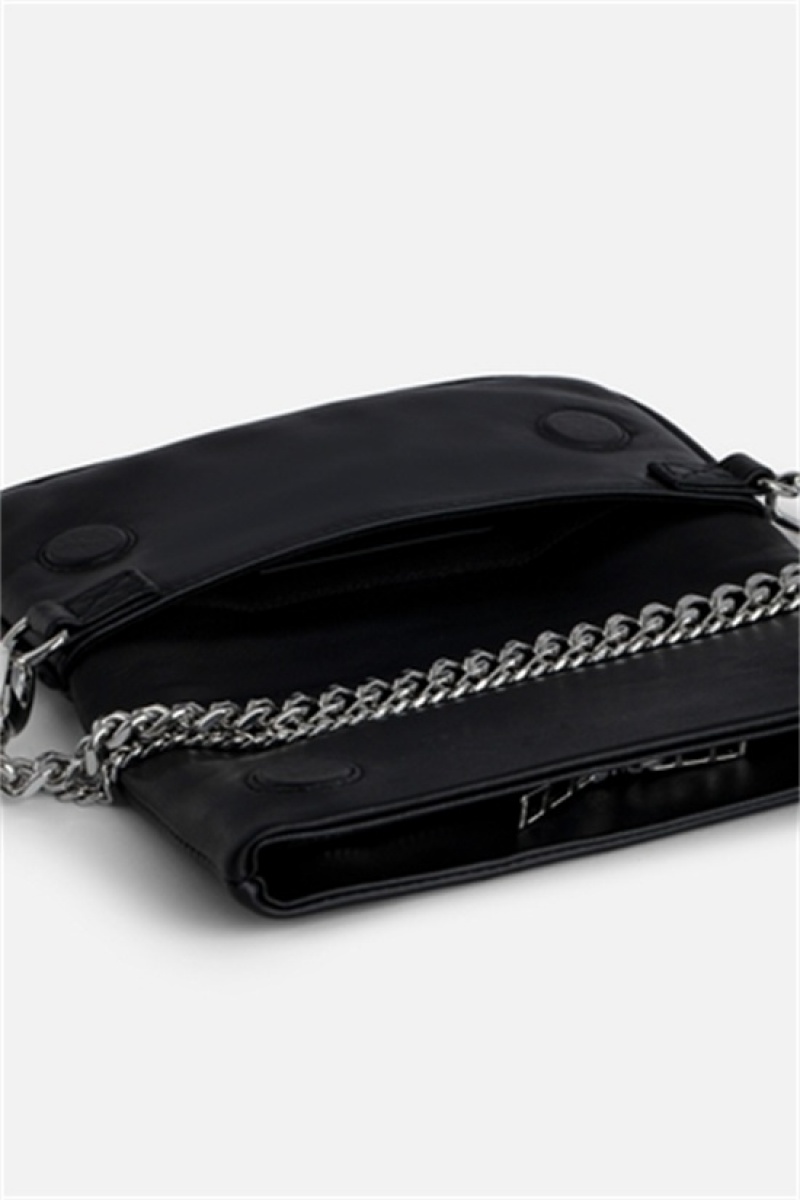 Black Zadig And Voltaire Rock Nano Lucky Charms Bag | ZV-256190