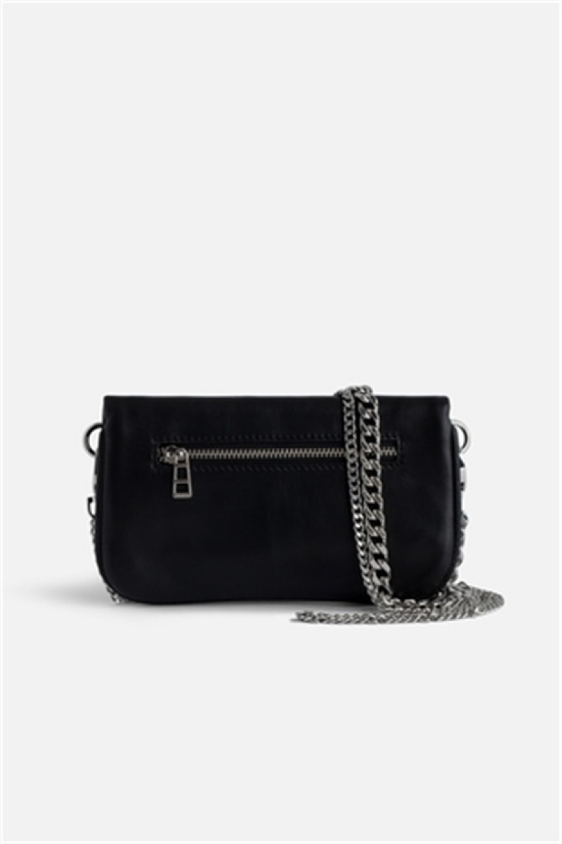 Black Zadig And Voltaire Rock Nano Lucky Charms Bag | ZV-256190