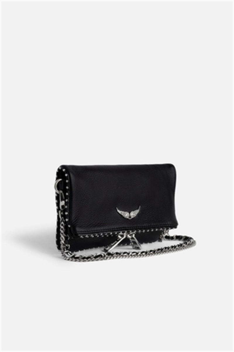 Black Zadig And Voltaire Rock Nano Studs Bag | ZV-256183