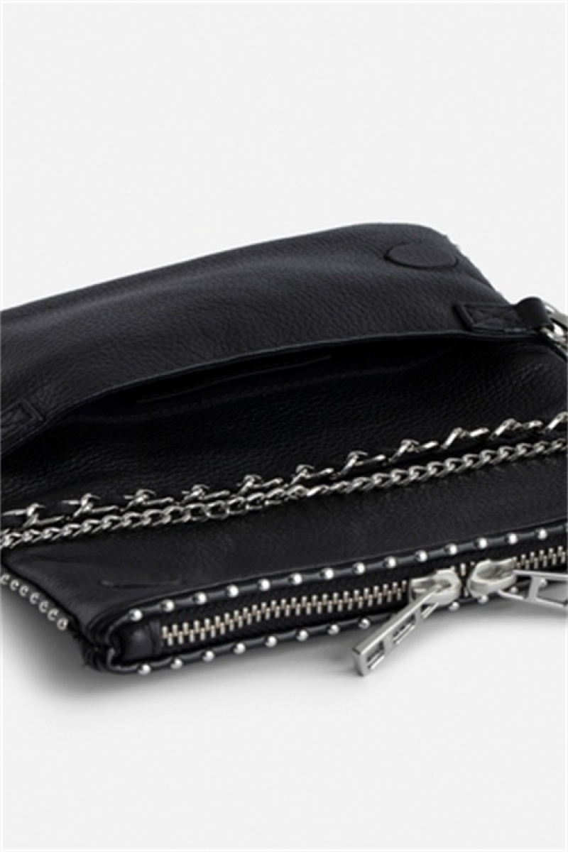 Black Zadig And Voltaire Rock Nano Studs Bag | ZV-256183