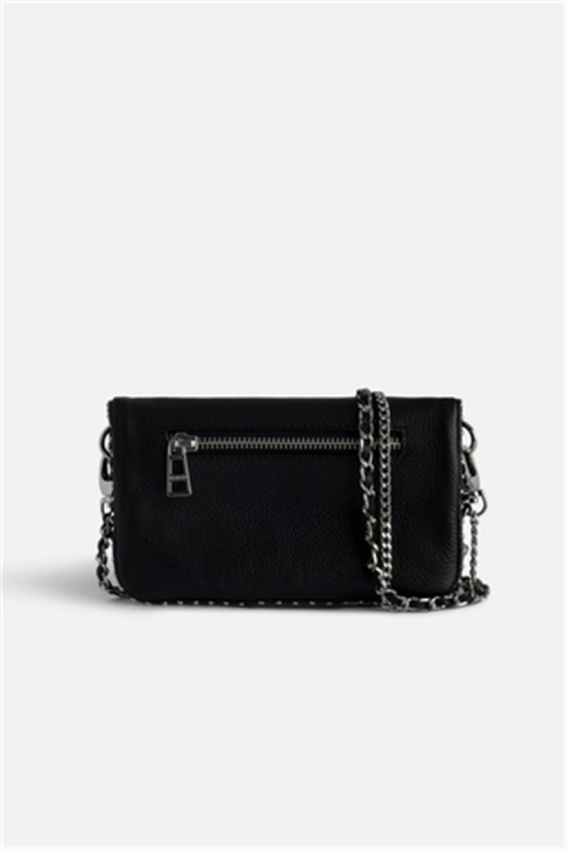 Black Zadig And Voltaire Rock Nano Studs Bag | ZV-256183