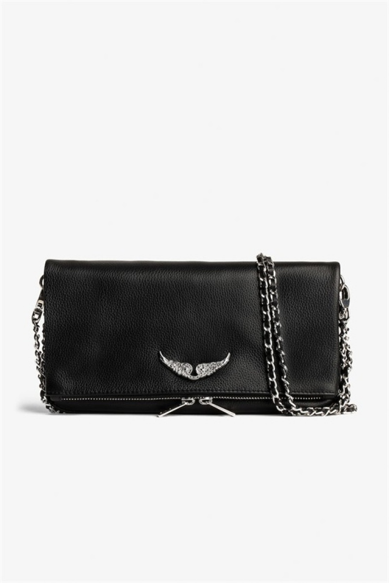 Black Zadig And Voltaire Rock Swing Your Wings Bag | ZV-256180