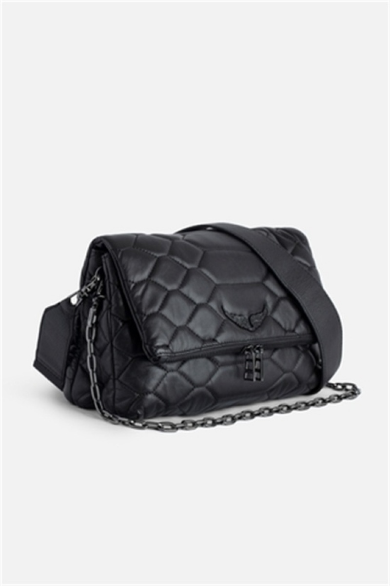 Black Zadig And Voltaire Rocky Mat Scale Bag | ZV-256113