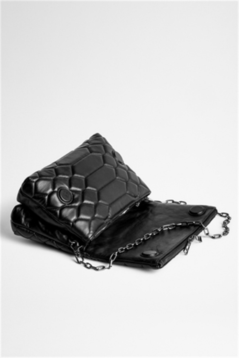 Black Zadig And Voltaire Rocky Mat Scale Bag | ZV-256113