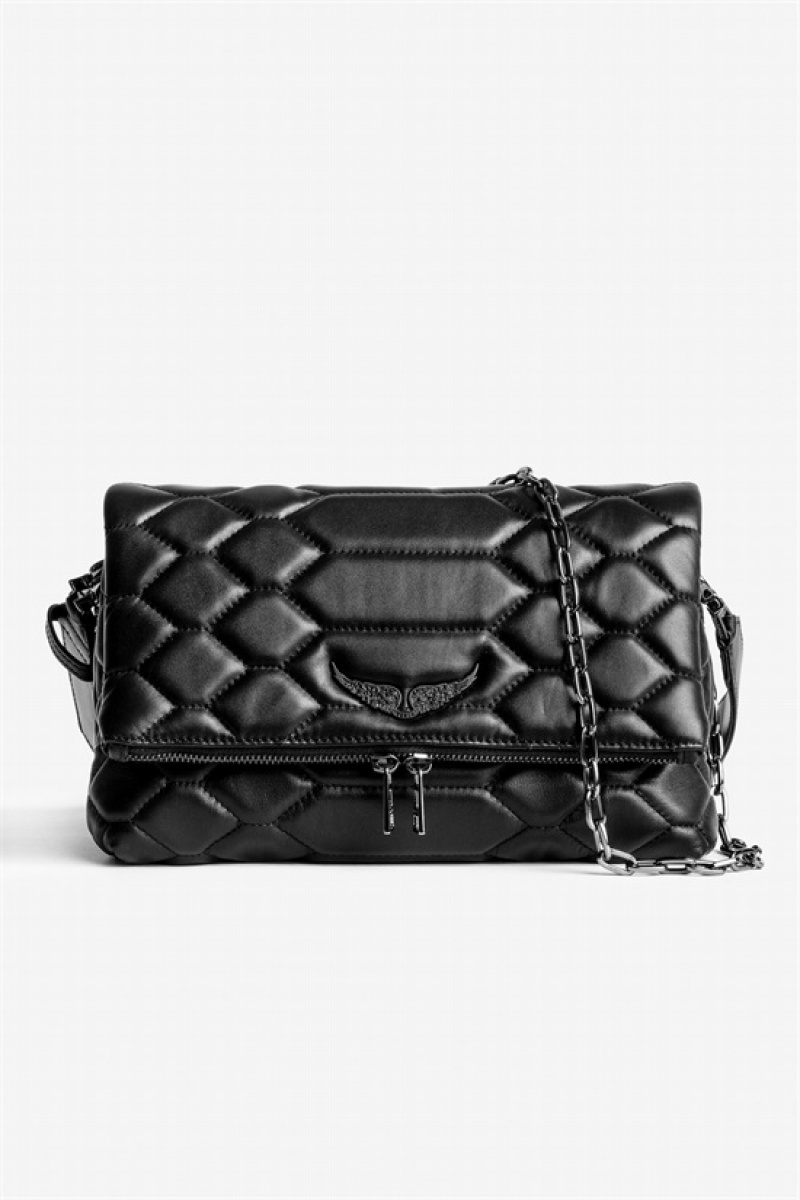 Black Zadig And Voltaire Rocky Mat Scale Bag | ZV-256113