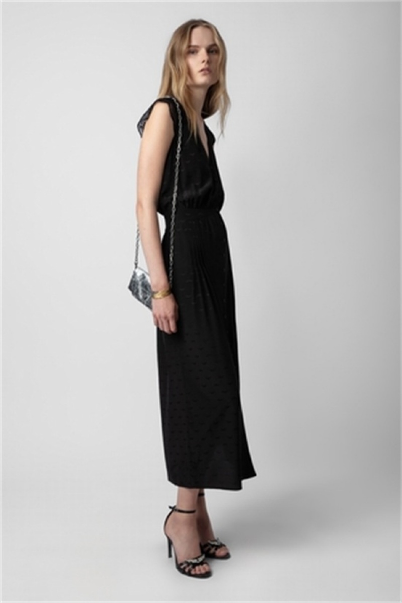 Black Zadig And Voltaire Rolanys Dress | ZV-256401