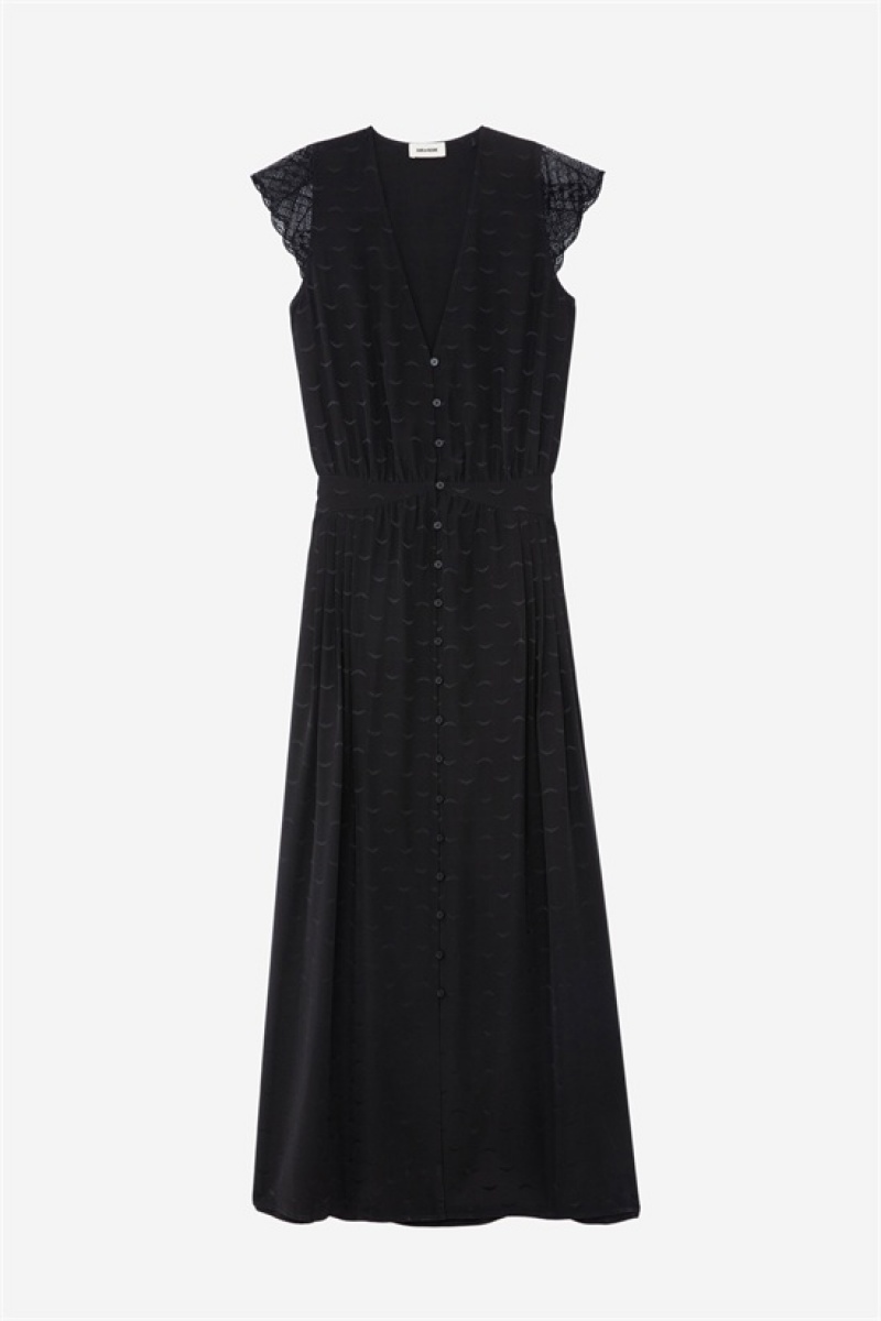 Black Zadig And Voltaire Rolanys Dress | ZV-256401