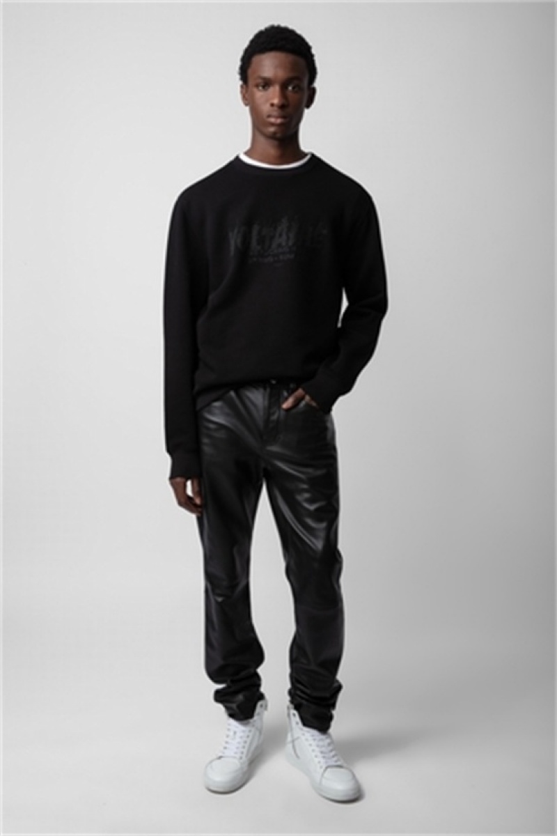 Black Zadig And Voltaire Simba Sweatshirt | ZV-255746