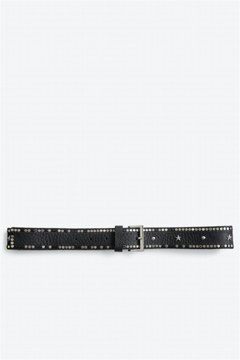 Black Zadig And Voltaire Starlight Belt | ZV-255839