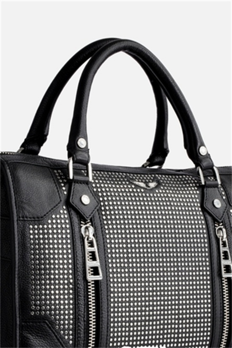 Black Zadig And Voltaire Sunny Medium #2 Studs Bag | ZV-256052