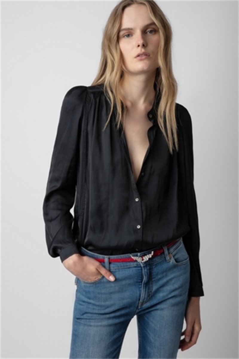 Black Zadig And Voltaire Tchin Top | ZV-256312