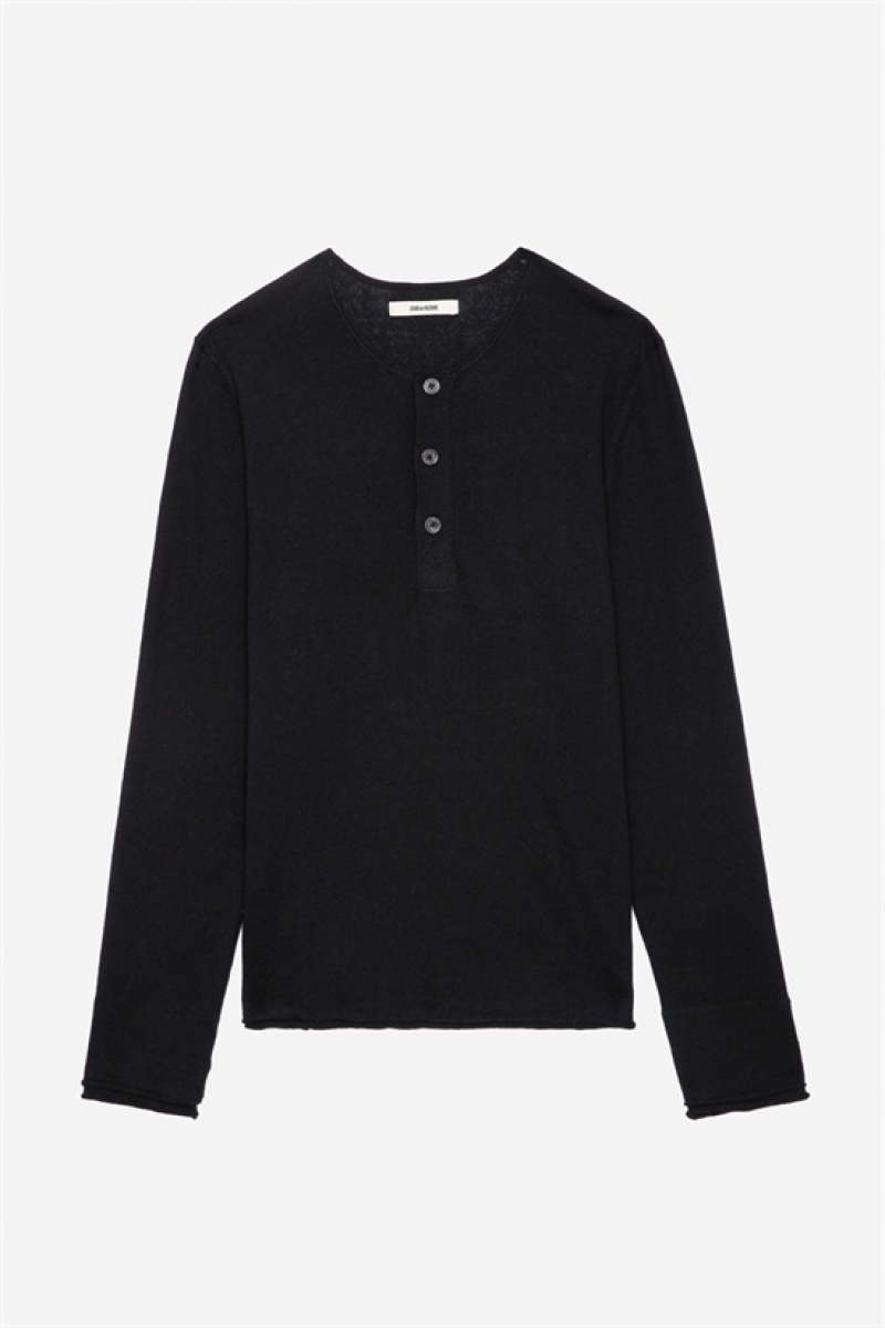 Black Zadig And Voltaire Veiss Linen Jumper | ZV-255762