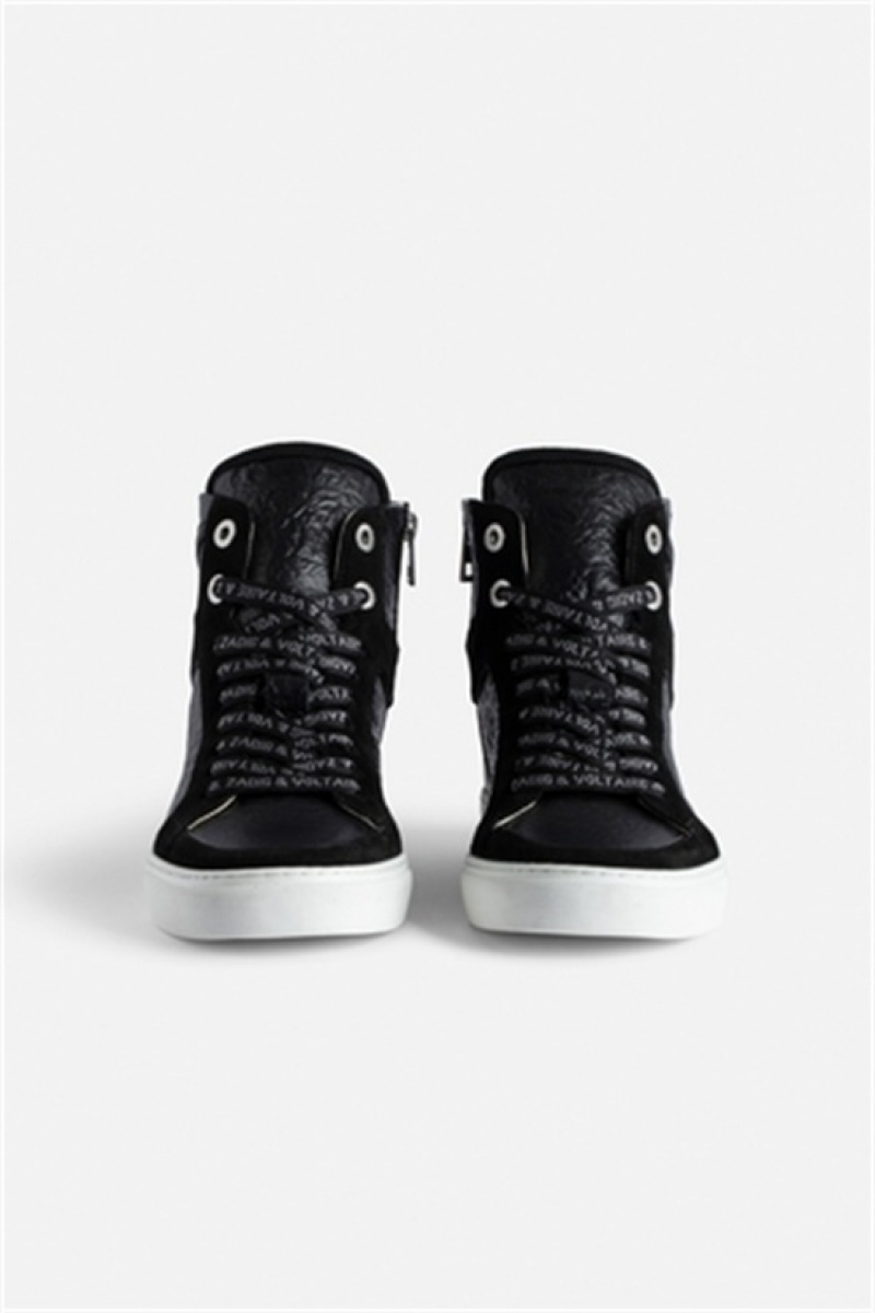 Black Zadig And Voltaire Zv1747 High High-top Trainers | ZV-255774