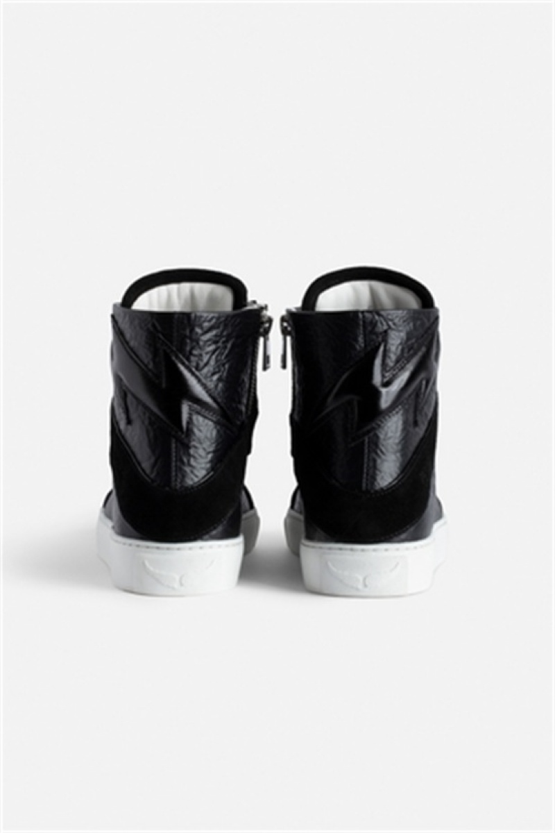 Black Zadig And Voltaire Zv1747 High High-top Trainers | ZV-255774