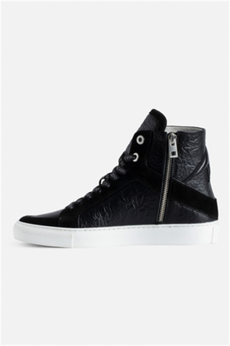 Black Zadig And Voltaire Zv1747 High High-top Trainers | ZV-255774