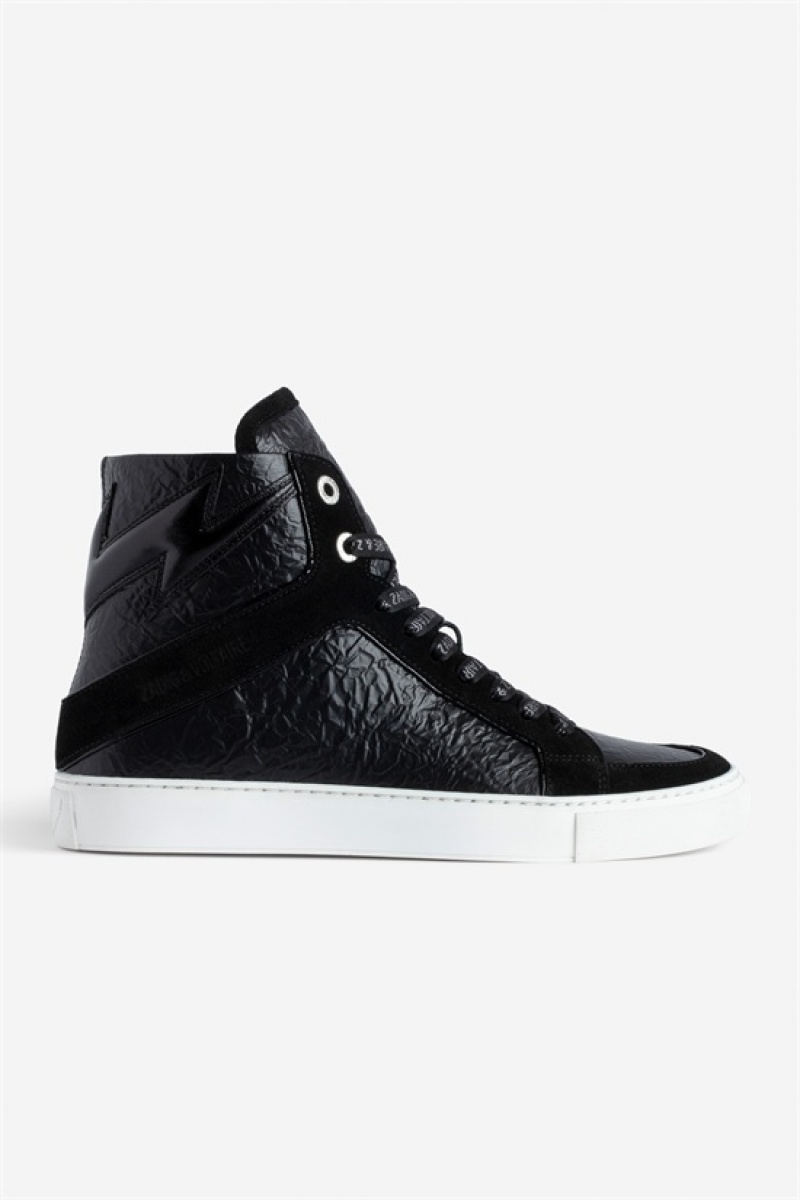 Black Zadig And Voltaire Zv1747 High High-top Trainers | ZV-255774