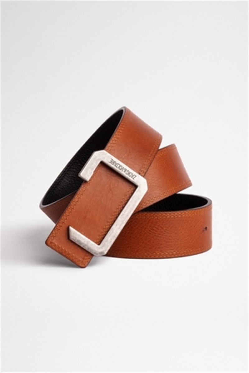 Cognac Zadig And Voltaire The Reversible Belt | ZV-255677