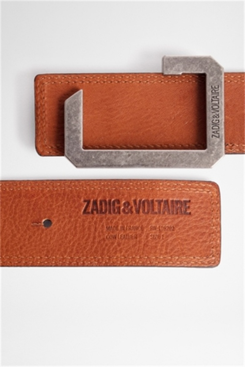 Cognac Zadig And Voltaire The Reversible Belt | ZV-255677