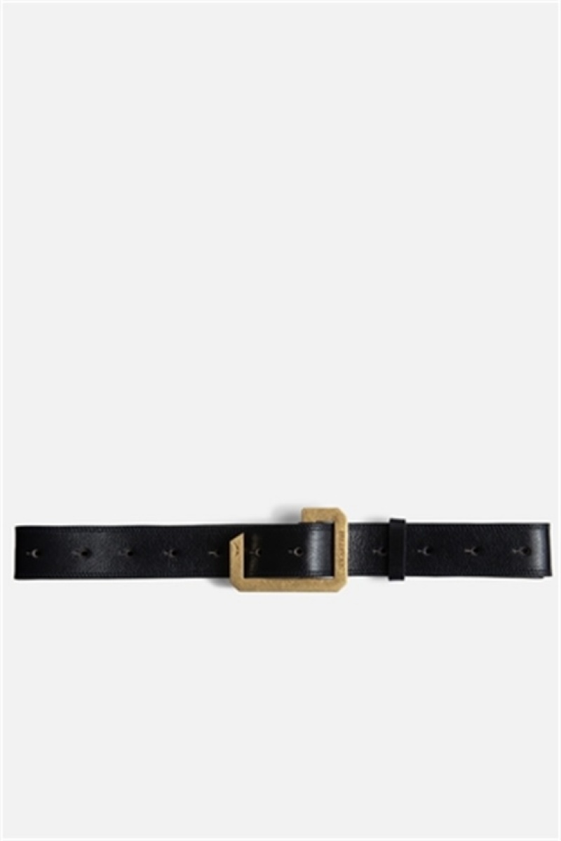 Dark Blue Zadig And Voltaire La Cecilia 35 Mm Belt | ZV-255828