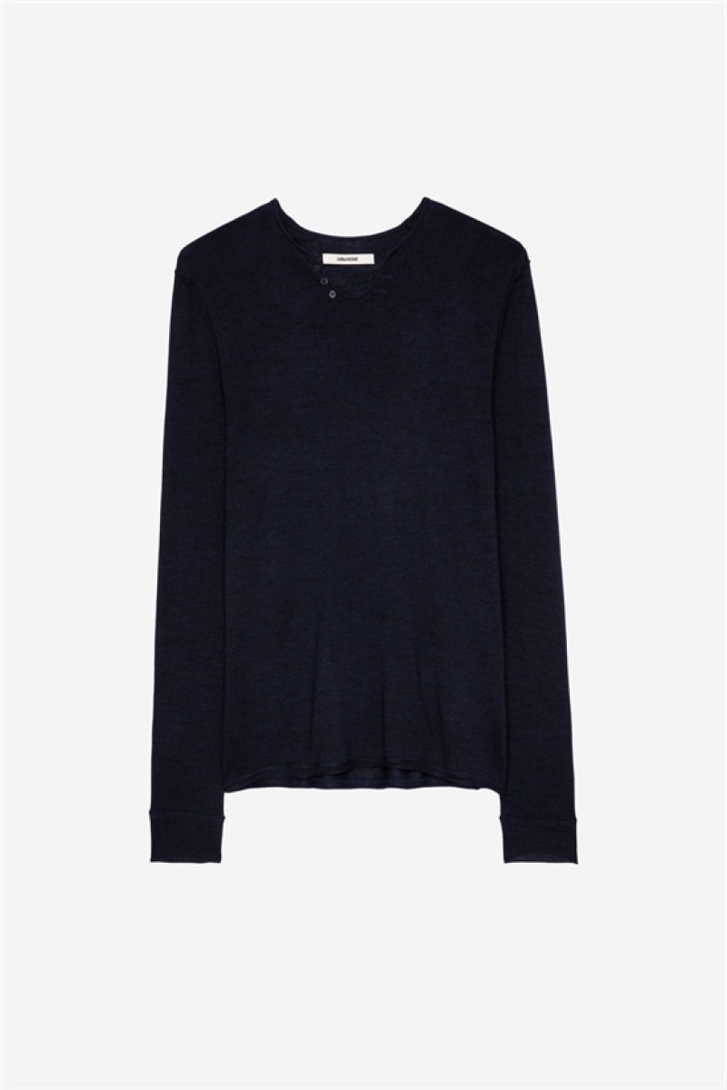 Dark Blue Zadig And Voltaire Monastir Sweater | ZV-255764