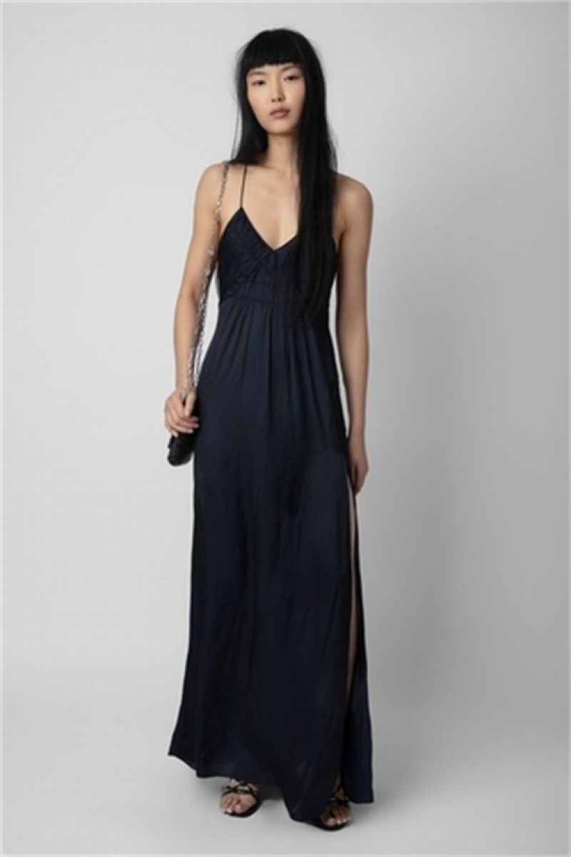 Dark Blue Zadig And Voltaire Rayonne Dress | ZV-256400