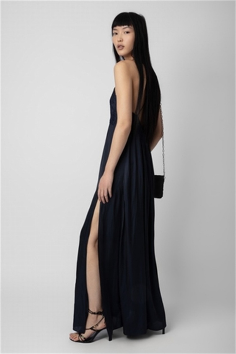 Dark Blue Zadig And Voltaire Rayonne Dress | ZV-256400