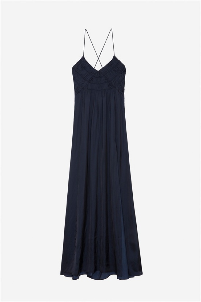 Dark Blue Zadig And Voltaire Rayonne Dress | ZV-256400