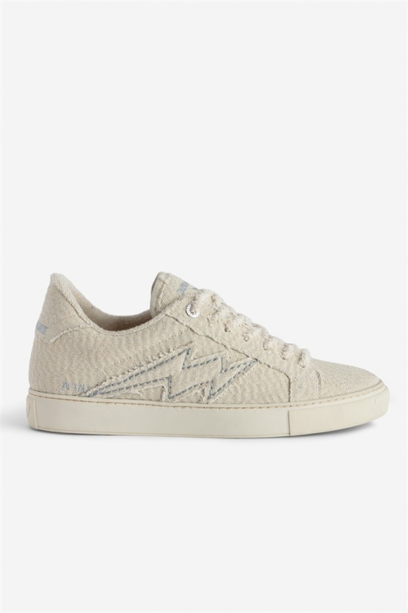 Flash Zadig And Voltaire La Flash Glitter Sneakers | ZV-255777