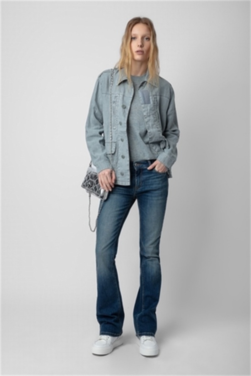 Glacier Zadig And Voltaire Kid Linen Jacket | ZV-256419